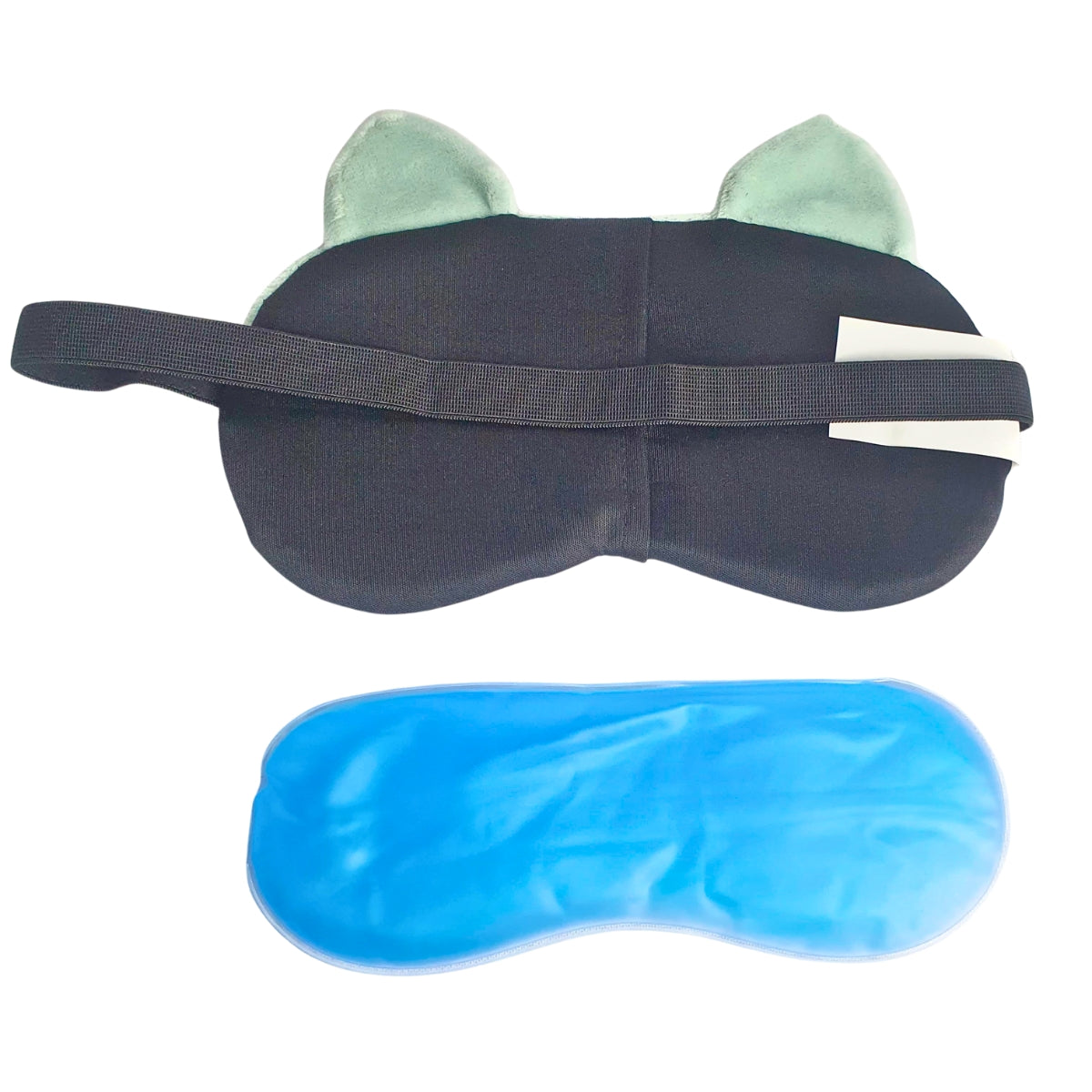 Máscara Gato Verde Água - Máscara de Descanso e Bolsa de Gel Máscara Gato Verde Água - Máscara de Descanso e Bolsa de Gel